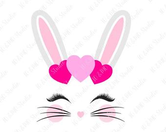 340x270 Bunny Face Art Etsy - Bunny Face Drawing