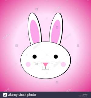 299x320 Rabbit Head Drawing Bunny - Bunny Head Drawing