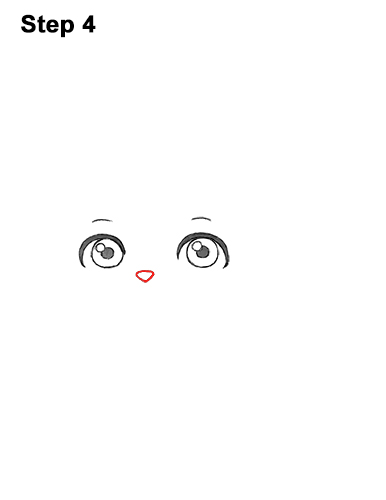 386x500 How To Draw A Bunny Rabbit - Bunny Nose Drawing