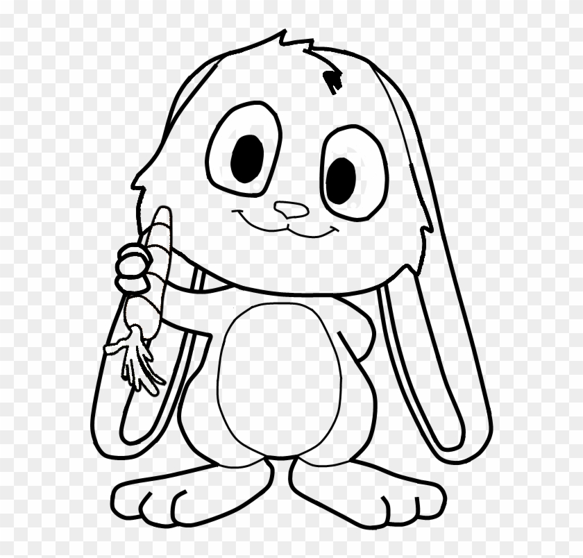 840x804 bunny snuggle bunny template - Bunny Outline Drawing