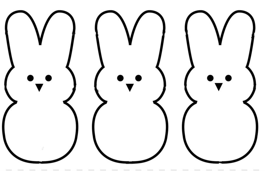 900x580 Peeps Bunny Outline Free Outline Drawing Ideas - Bunny Outline Drawing