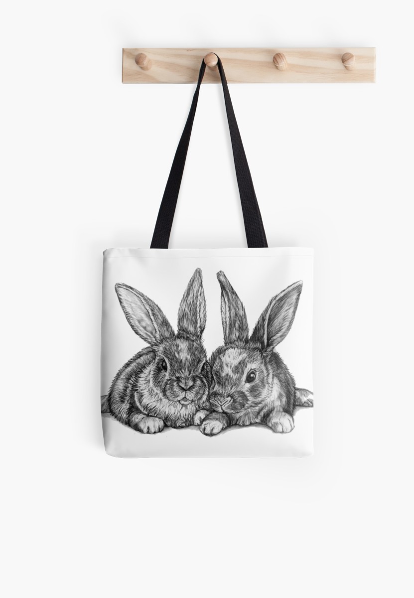831x1200 bunnies - Bunny Pencil Drawing