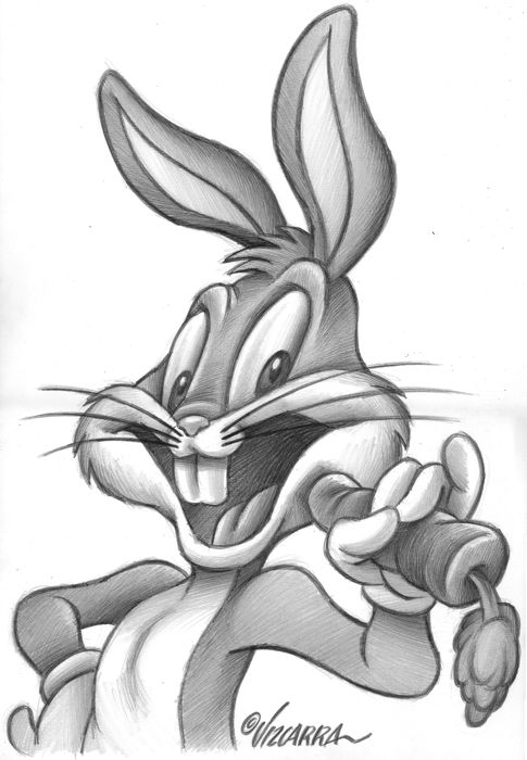 485x700 joan vizcarra - Bunny Pencil Drawing