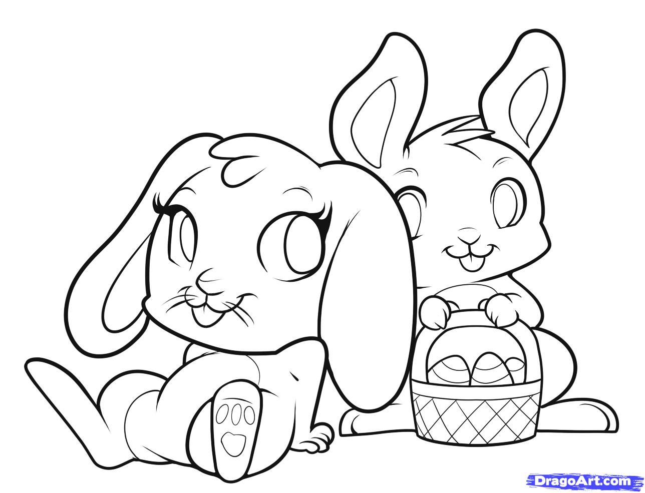 1288x985 Easter Bunny Rabbit Drawings Happy Easter Thanksgiving - Bunny Rabbit Drawing
