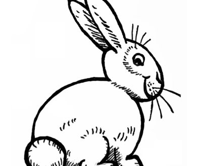 400x329 Rabbit Drawing Easy How To Draw A Cute Bunny Youtube Sweet - Bunny Rabbit Drawing