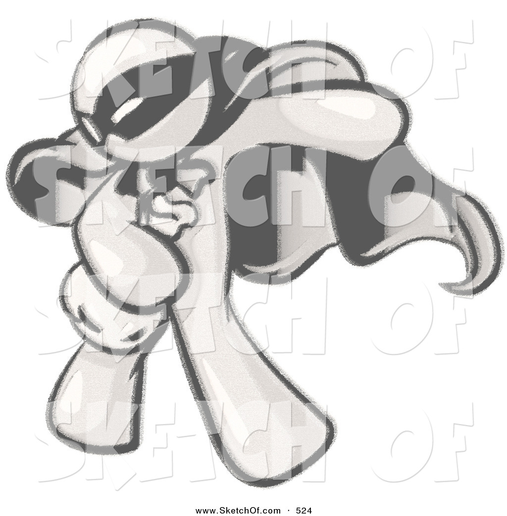 1024x1044 drawing of a sketched design mascot man burglar in a mask and cape - Burglar Drawing