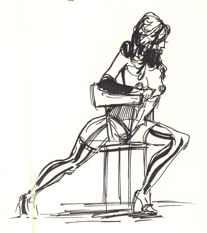 681x768 dr sketchy's burlesque drawing flimflammery art - Burlesque Drawing