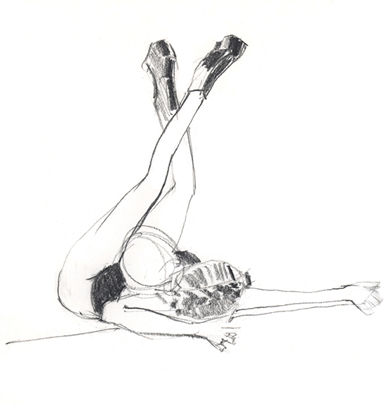 550x576 bend and sketch - Burlesque Drawing