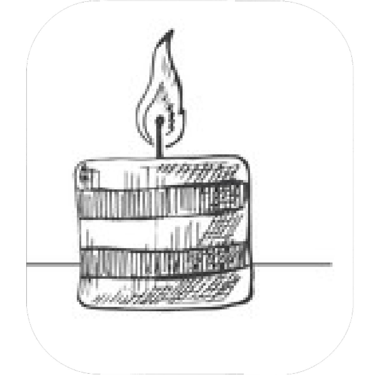 1200x1200 Designs Mein Mousepad Design Mousepad Selbst Designen - Burning Candle Drawing