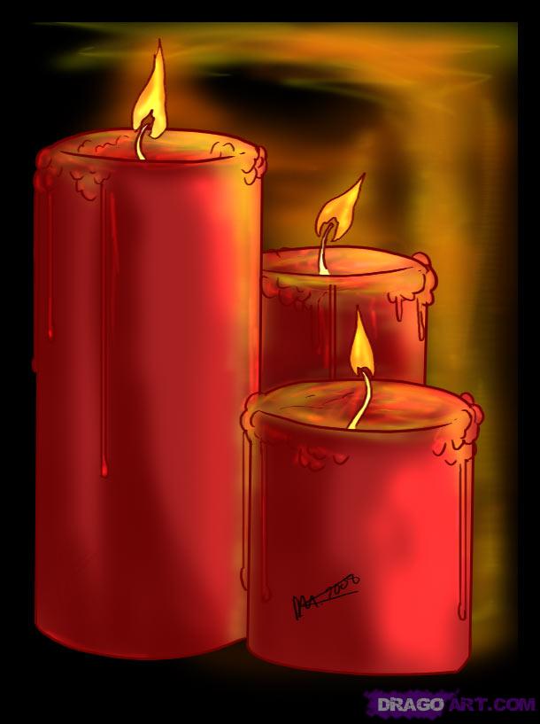 Burning Candle Drawing at Explore collection of