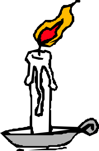 390x592 burning candle clip art - Burning Candle Drawing