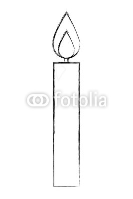 267x400 burning candle flame hot decoration vector illustration hand - Burning Candle Drawing
