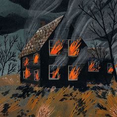 Burning House Drawing at PaintingValley.com | Explore collection of ...