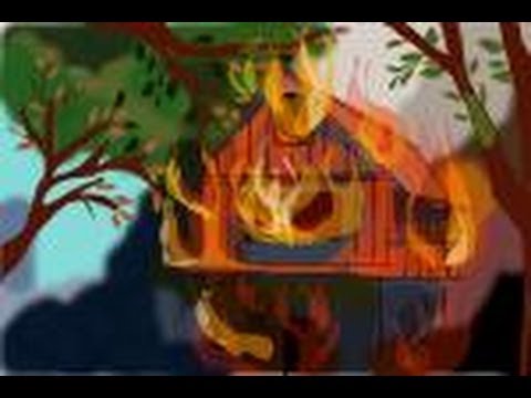 480x360 How To Draw A Burning House - Burning House Drawing