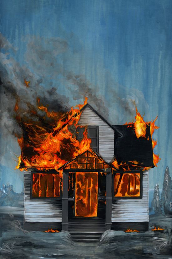 550x825 Maudie Lost Her Home To A Fire She Actually Hated Her House - Burning House Drawing