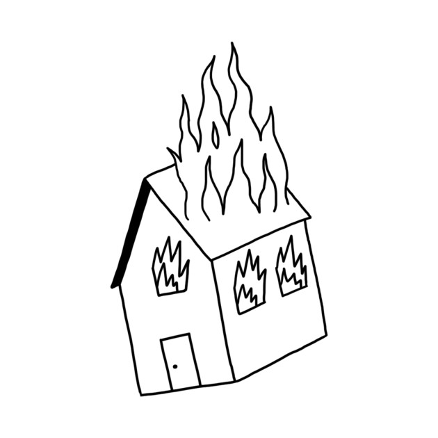 Burning House Drawing at Explore collection of