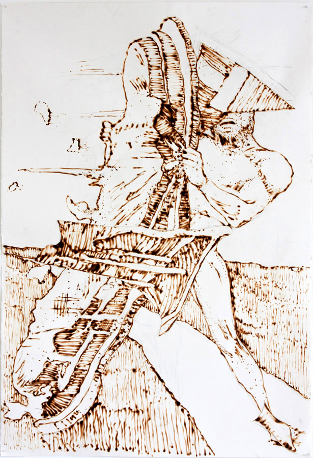 615x900 Burning Man The Work Of Michael Zanksy Ny Arts Magazine Daily - Burning Man Drawing