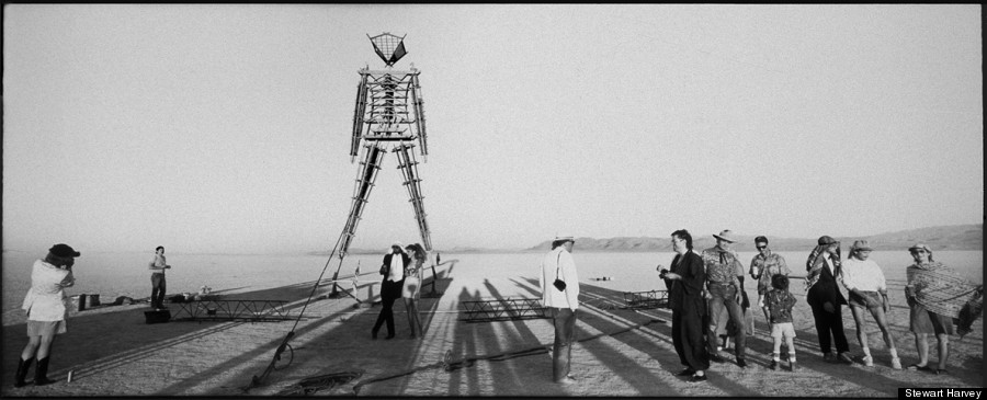 900x365 Flashback Burning Man Then Vs Now - Burning Man Drawing