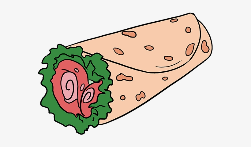 820x482 how to draw burrito - Burrito Drawing
