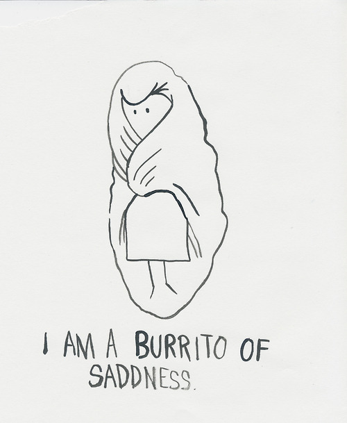 500x609 love drawing funny cute sad burrito selectively - Burrito Drawing