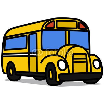 400x400 Cartoon School Bus Cartoon Car School Bus - Bus Cartoon Drawing