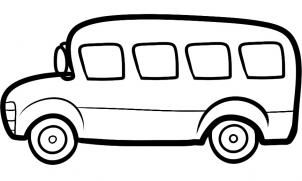 302x181 How To Draw A Bus For Kids, Step - Bus Cartoon Drawing