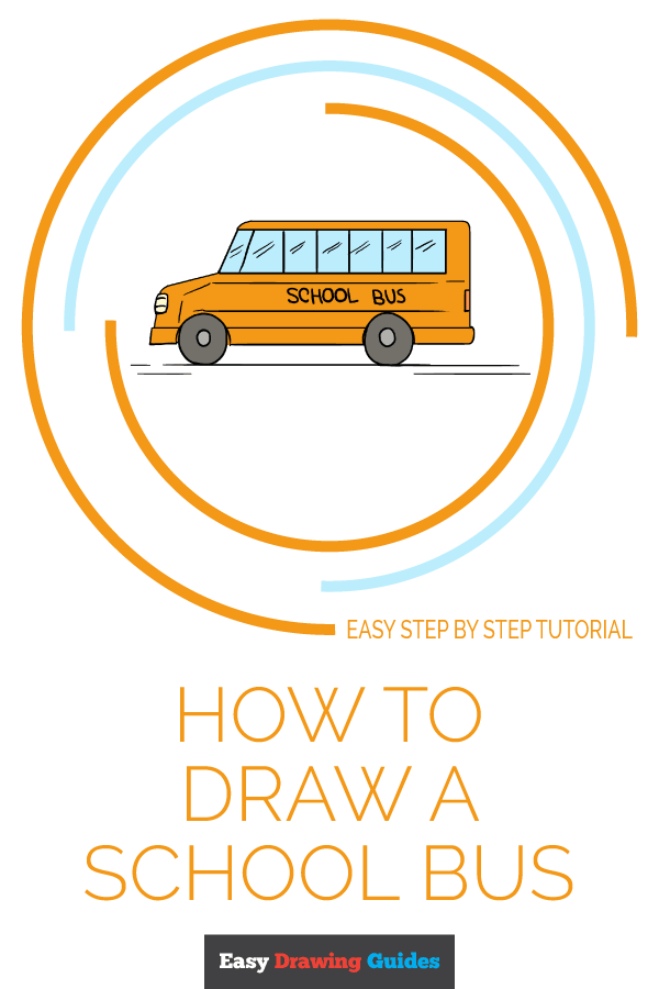 600x900 How To Draw A School Bus - Bus Cartoon Drawing