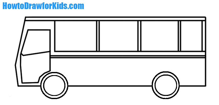 700x337 How To Draw A Bus For Kids How To Draw For Kids - Bus Drawing