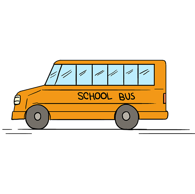 680x678 How To Draw A School Bus - Bus Drawing