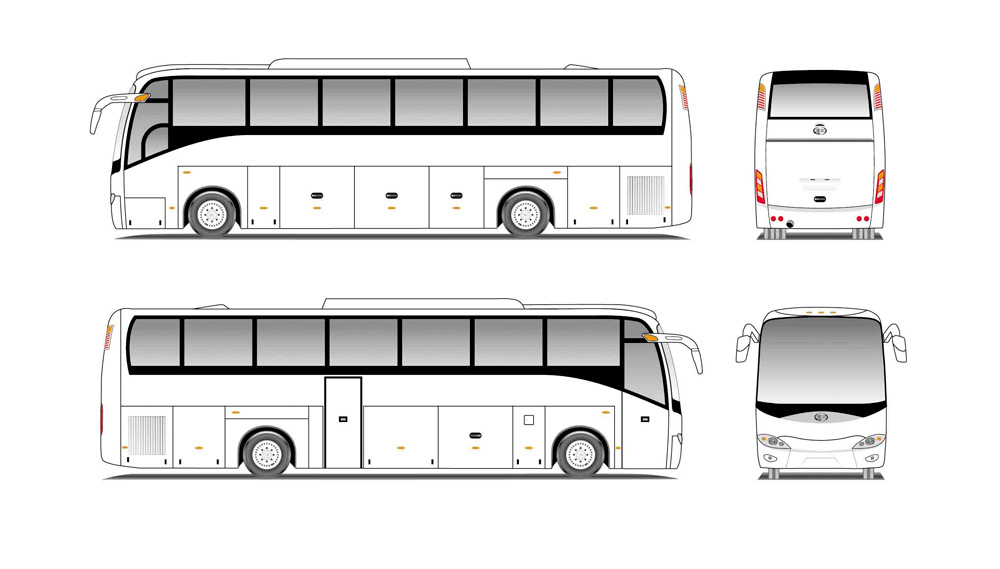 How To Draw A City Bus