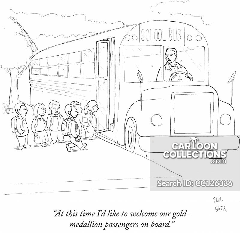 800x775 school bus driver cartoons and comics - Bus Driver Drawing