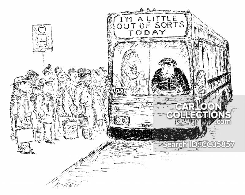 800x636 bus driver cartoons and comics - Bus Driver Drawing