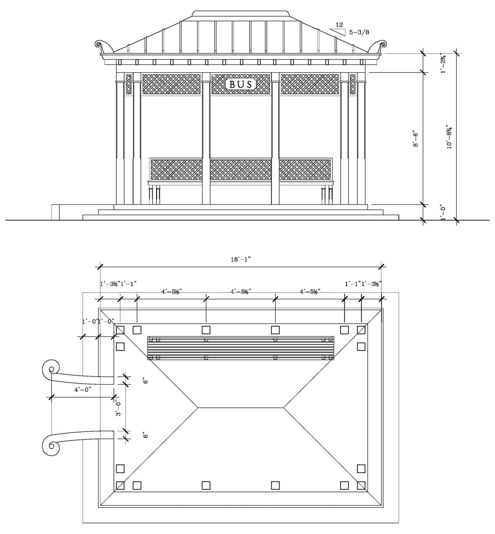 1000x1079 bus stops steven fett architecture - Bus Stop Drawing