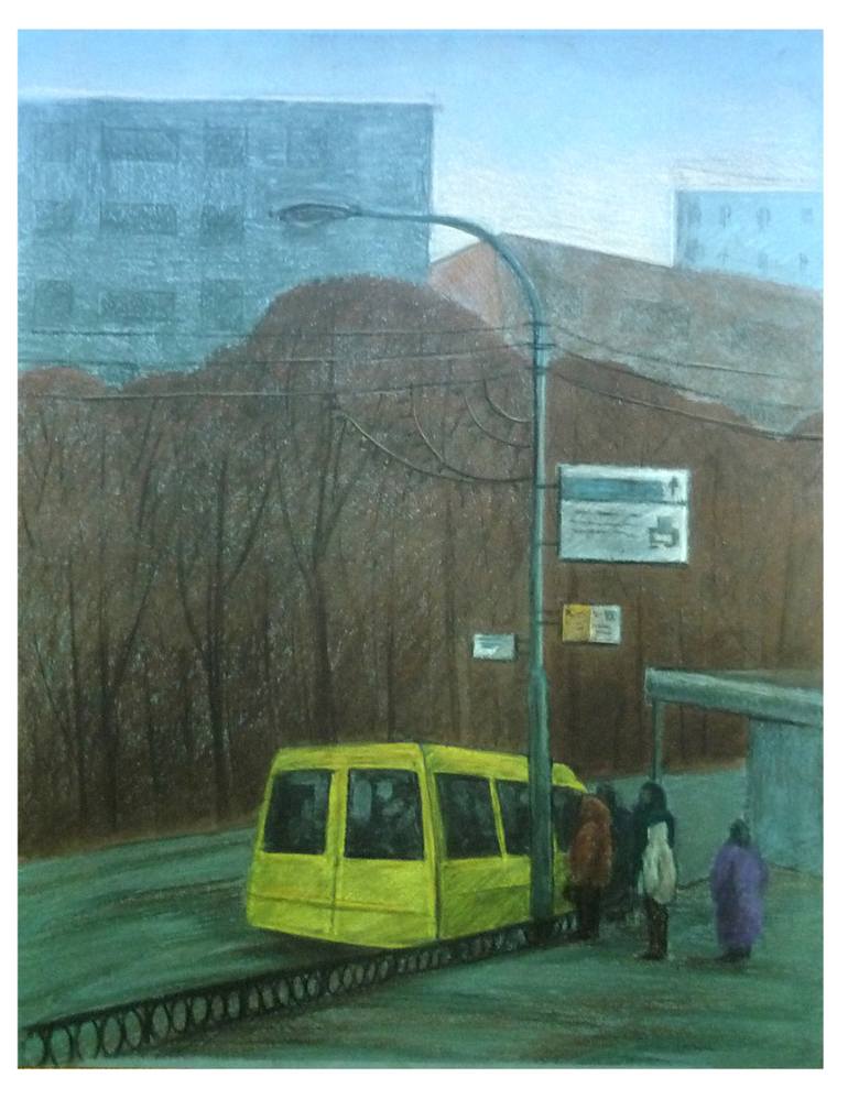 770x998 Bus Stop Drawing - Bus Stop Drawing