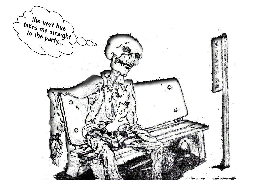 900x590 The Bus Stop Drawing - Bus Stop Drawing