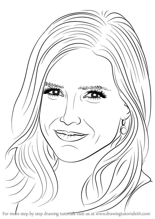 598x844 learn how to draw sophia bush - Bush Drawing