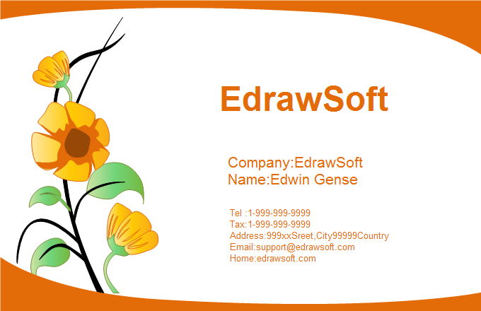 680x440 Flower Business Card Templates - Business Card Drawing