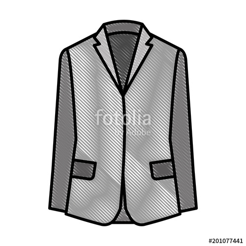 500x500 formal business suit jacket for men vector illustration drawing - Business Suit Drawing