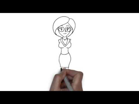 480x360 How To Draw Business Woman - Business Woman Drawing