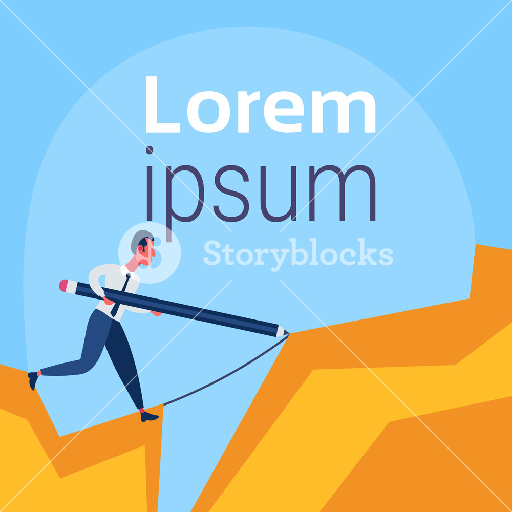 1000x1000 businessman drawing bridge walking over cliff gap pave way between - Businessman Drawing