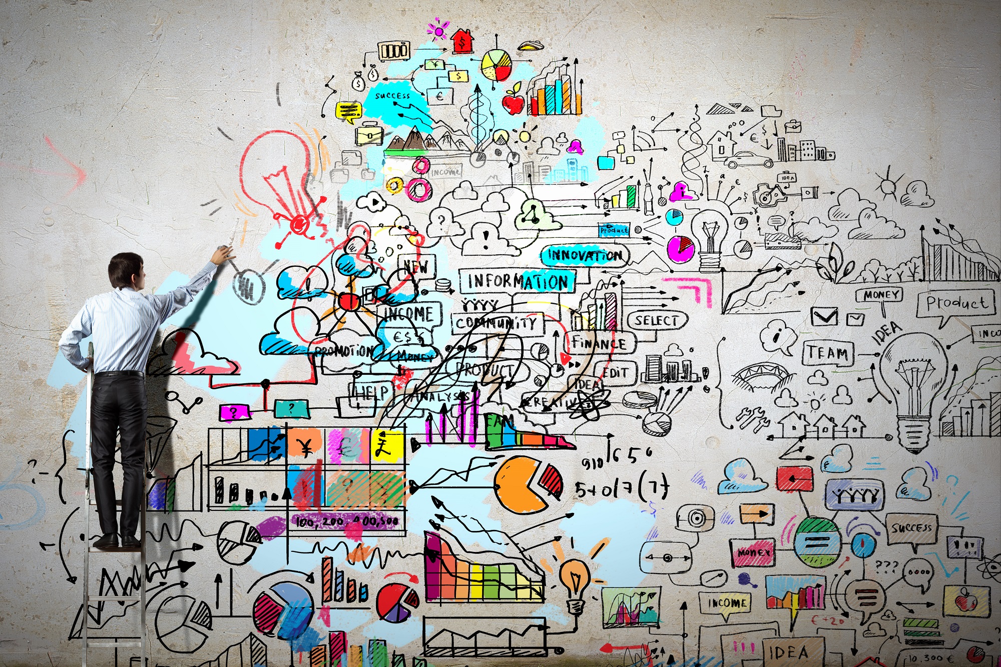 2000x1333 Businessman Drawing Sketch - Businessman Drawing