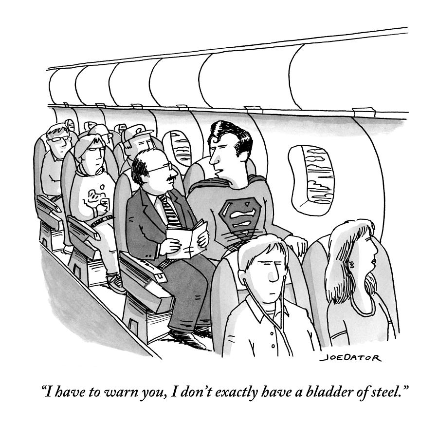 900x878 superman sits in a plane next to a businessman drawing - Businessman Drawing