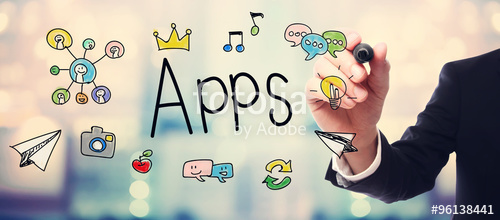 500x220 Businessman Drawing Apps Concept Stock Photo And Royalty Free - Businessman Drawing