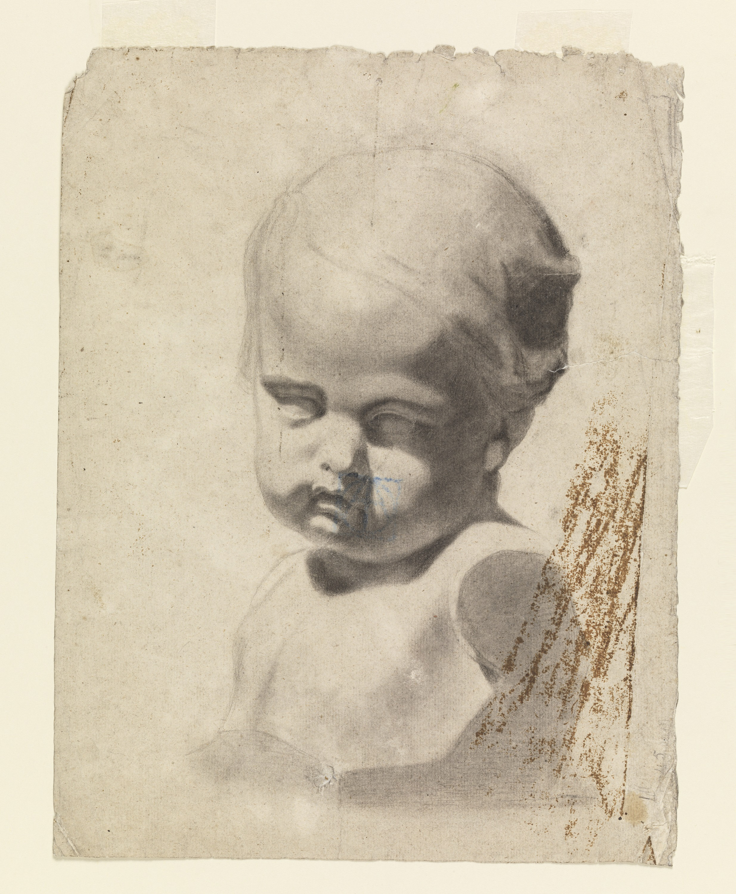 2469x3000 filedrawing, study of a bust of a child - Bust Drawing