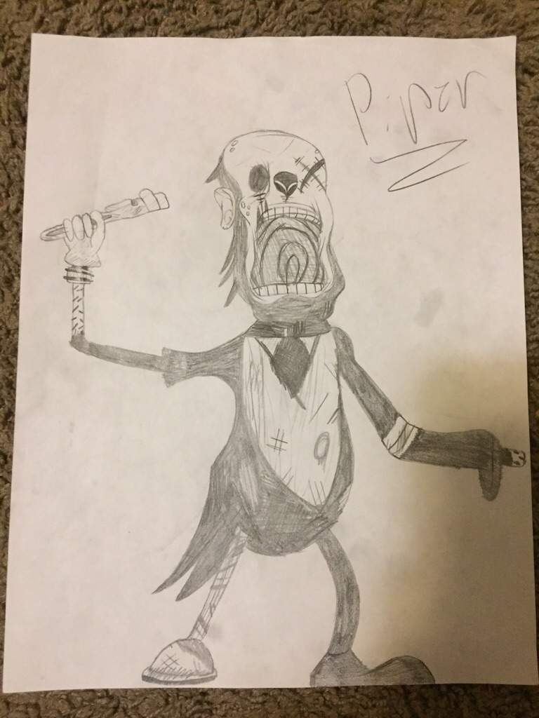 768x1024 my drawing of piper from the butcher gang bendy and the ink - Butcher Drawing