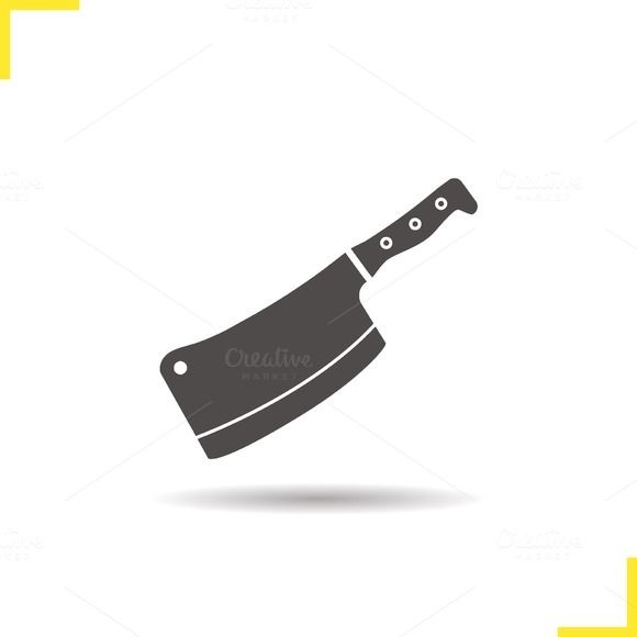 580x580 butcher's knife icon vector icons - Butcher Knife Drawing