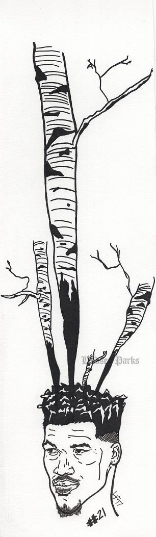 306x1053 Jimmy Butler Drawing Chicagobulls - Butler Drawing