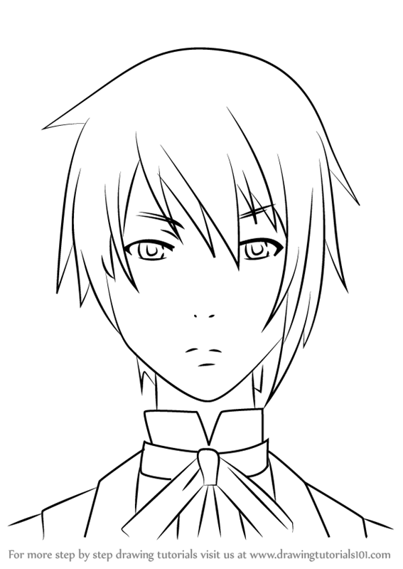 567x800 Learn How To Draw Canterbury From Black Butler - Butler Drawing
