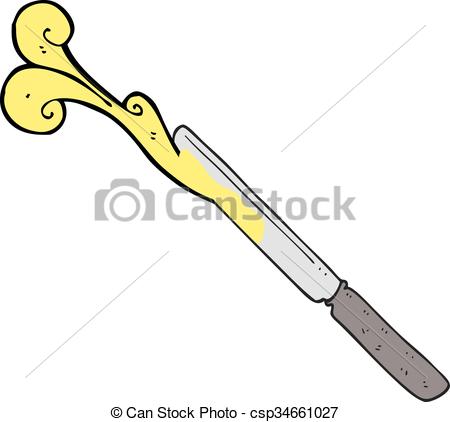 450x422 freehand drawn cartoon butter knife - Butter Knife Drawing