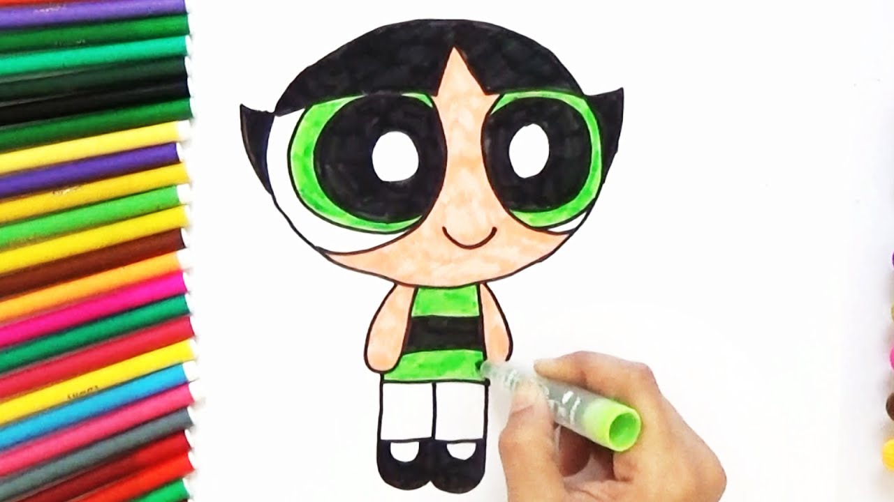 1280x720 how to draw buttercup from powerpuff girls - Buttercup Drawing